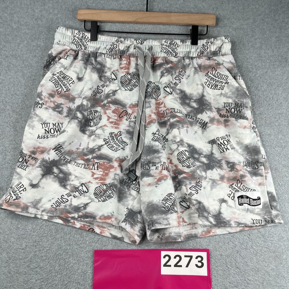 Disney Sweatshorts Hounted Mansion Mens XL Pocket Casual